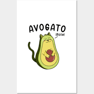 Avogato ihola ! - A  Cinco De Mayo shirt for a pet lover and cat owner Posters and Art